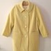 1930's Handmade Yellow Wool Tweed Swing Coat