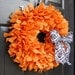 Halloween Burlap Rag Wreath