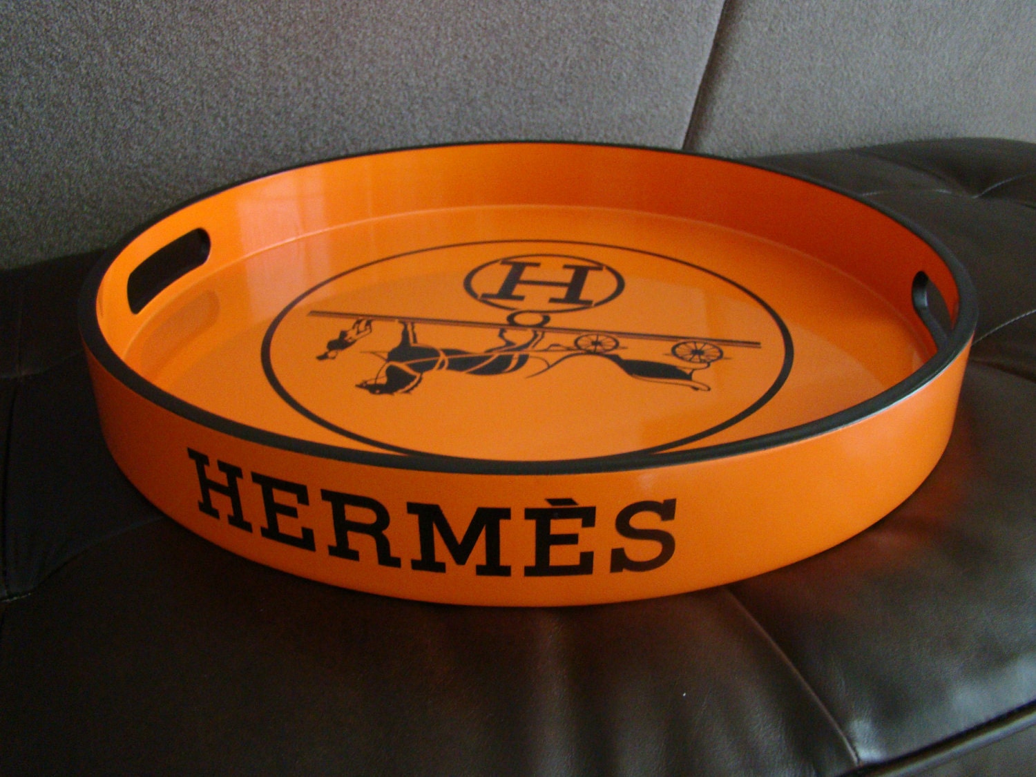 Hermes Logo Tray