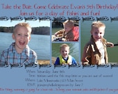 Birthday Invitations:  Fish Bones