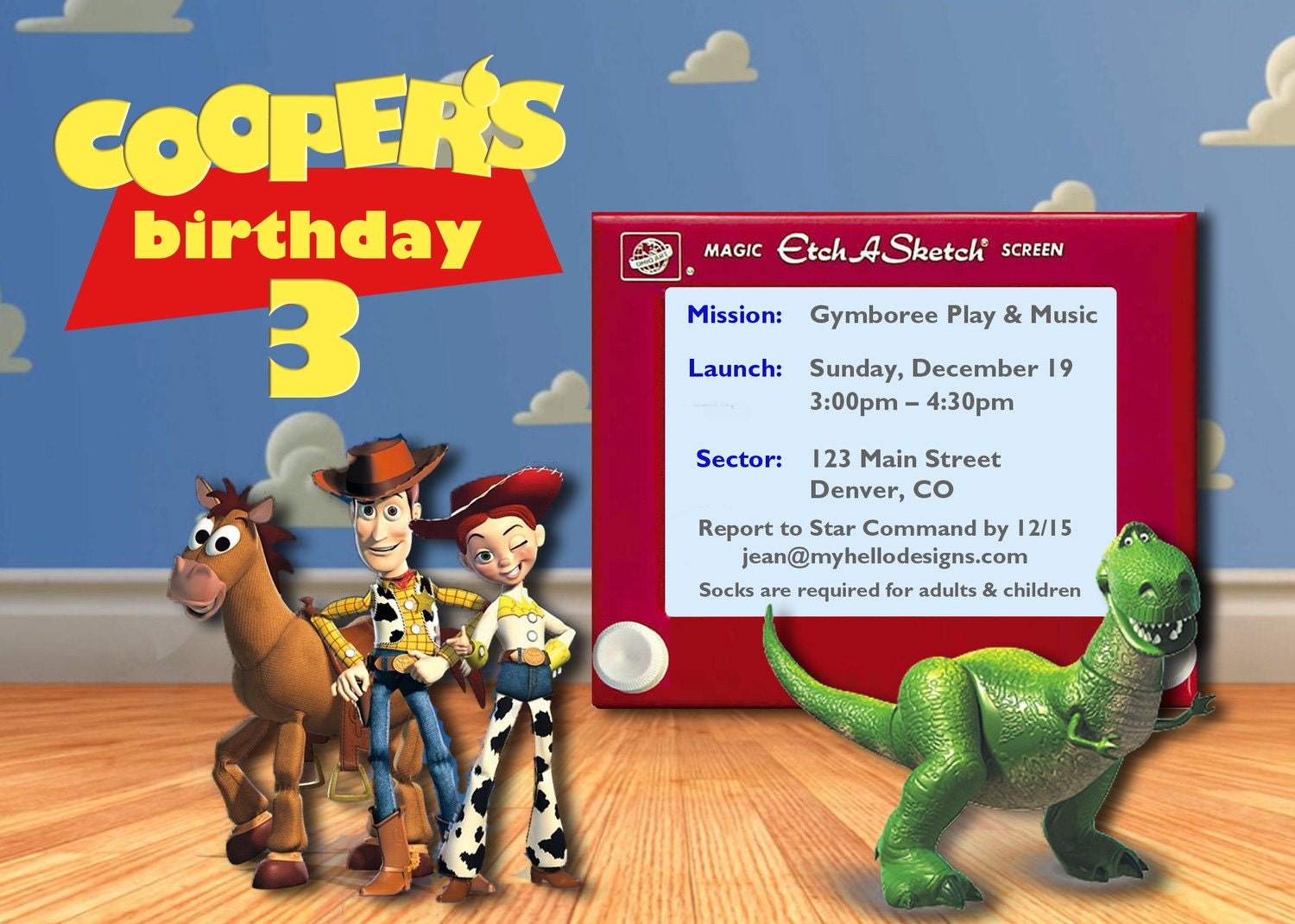 Birthday Invitation: Toy Story