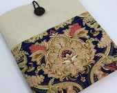 iPad Case, iPad Sleeve, iPad Cover, PADDED, with pockets for iPhone - Retro Floral Pattern
