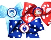 Custom School Logo or Sports Team Mascot Bottlecap Hair Bow