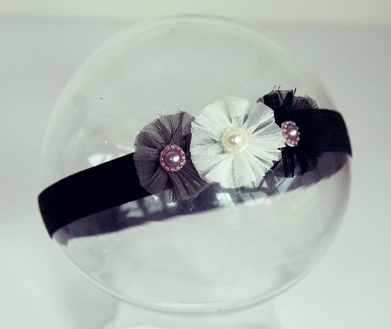 Baby Headband - Black & White