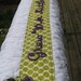 Woodland Owl baby quilt of flannel and cotton in earthy sage green, chocolate brown, deep eggplant/purple  with tree branch