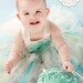 Tutu Dress, Baby tutu dress. Victorian Chic aqua cream ballroom tutu gown. On Sale