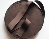 1 1/4" Dark Brown Stretch Elastic Band (1 Yard)