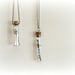 Lichen on twig -  vial necklace Botanical specimen curiosity bottle real preserbed plant flower mint green grey Gift for her