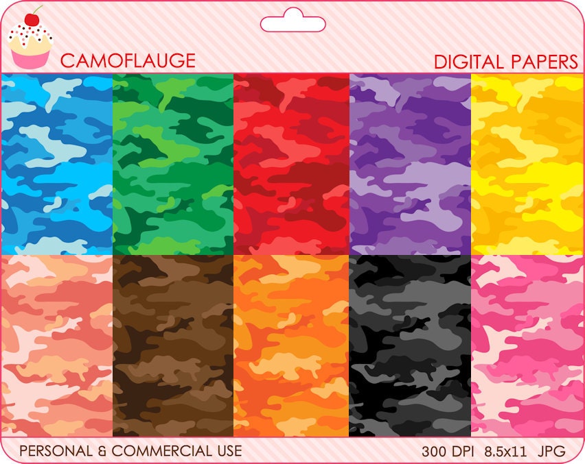 digital papers camoflauge camo - Camoflauge Digital Papers