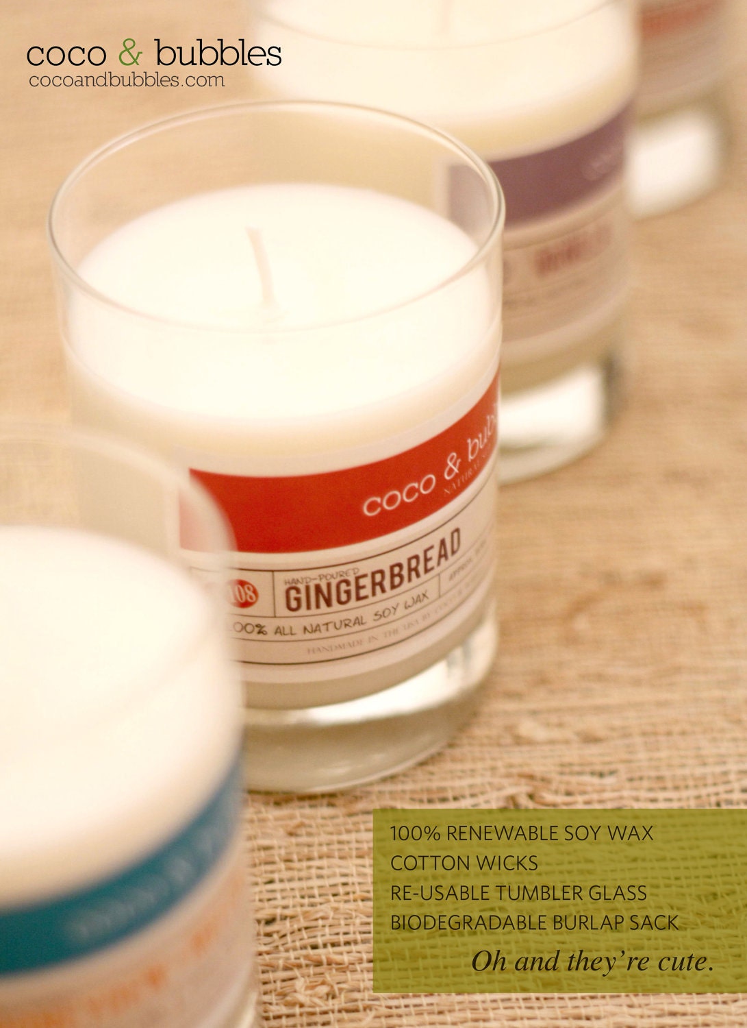 No. 101: HONEYDEW and MELON  // Natural Soy Candle // 13 oz // Highly Scented