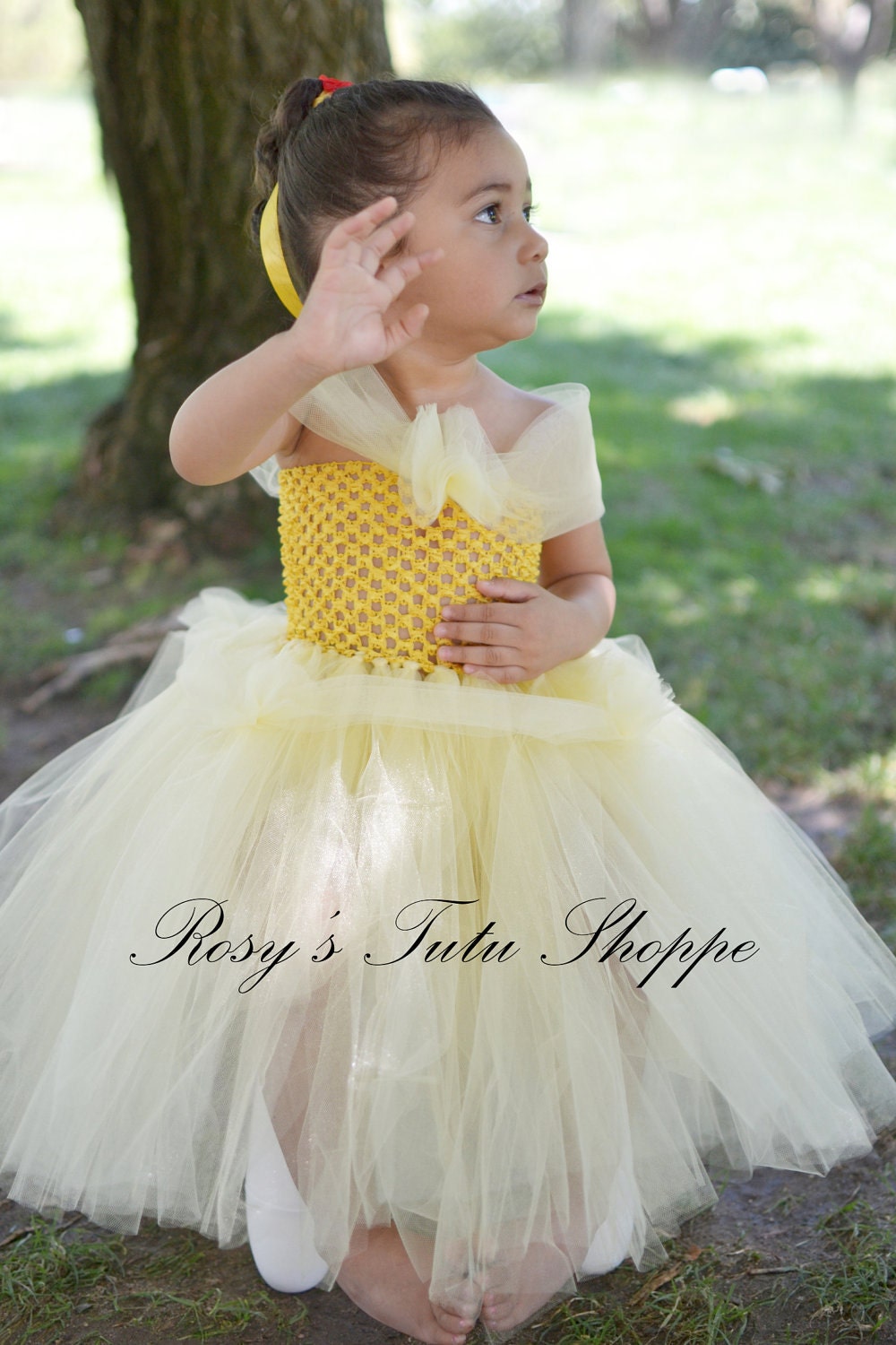 Beauty and the Beast -- Belle Inspired Tutu Dress (up to a 23" chest size) Il_170x135