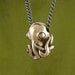 Octopus Necklace Bronze Octopus Pendant on 24" Gunmetal Chain - Octopus Jewelry