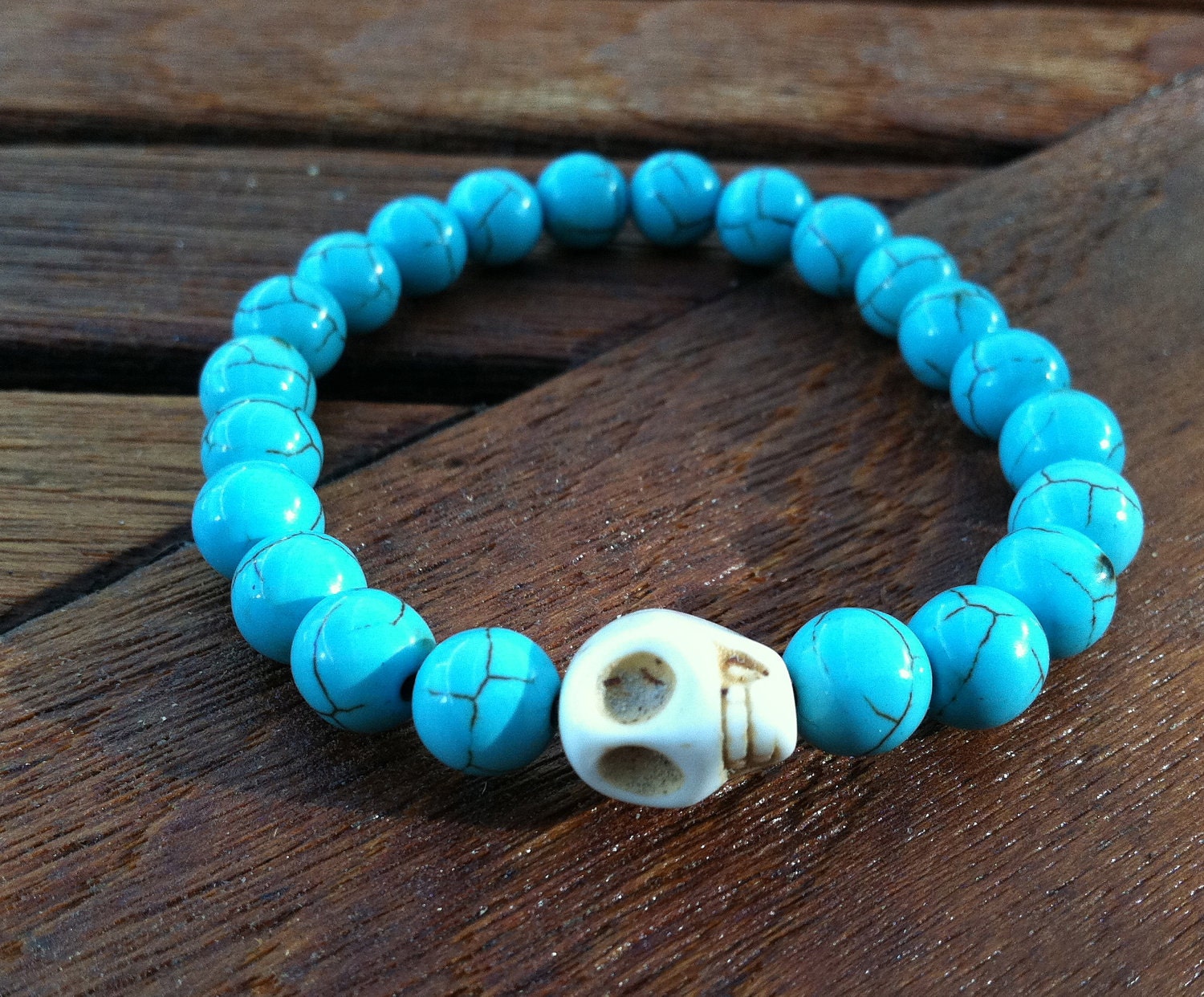 Turquoise Skull Bracelet