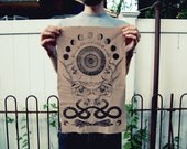 Rabbit Skull Antler Collage Back Patch