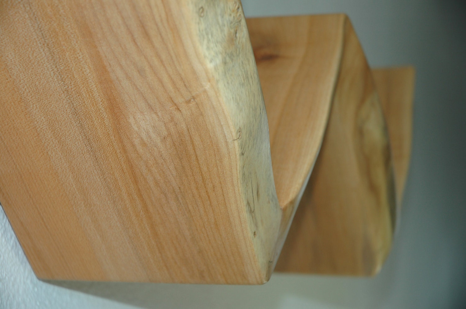 The Zag Shelf -- in Natural Edge Maple