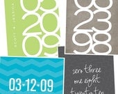 Custom Date Art Print / Typographic Personalized Anniversary Gift / 8x10 Graphic Digital Print / Wall Art Poster / Design Your Own