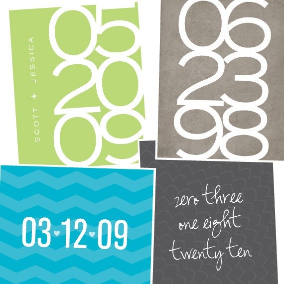 Custom Date Art Print / Typographic Personalized Anniversary Gift / 8x10 Graphic Digital Print / Wall Art Poster / Design Your Own