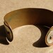 Vintage Copper Engraved cuff bracelet OOAK