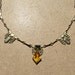 Vintage Art Deco Rolled Gold & Paste Necklace
