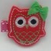 Felt Clippie Pink Owl - Hair Clip