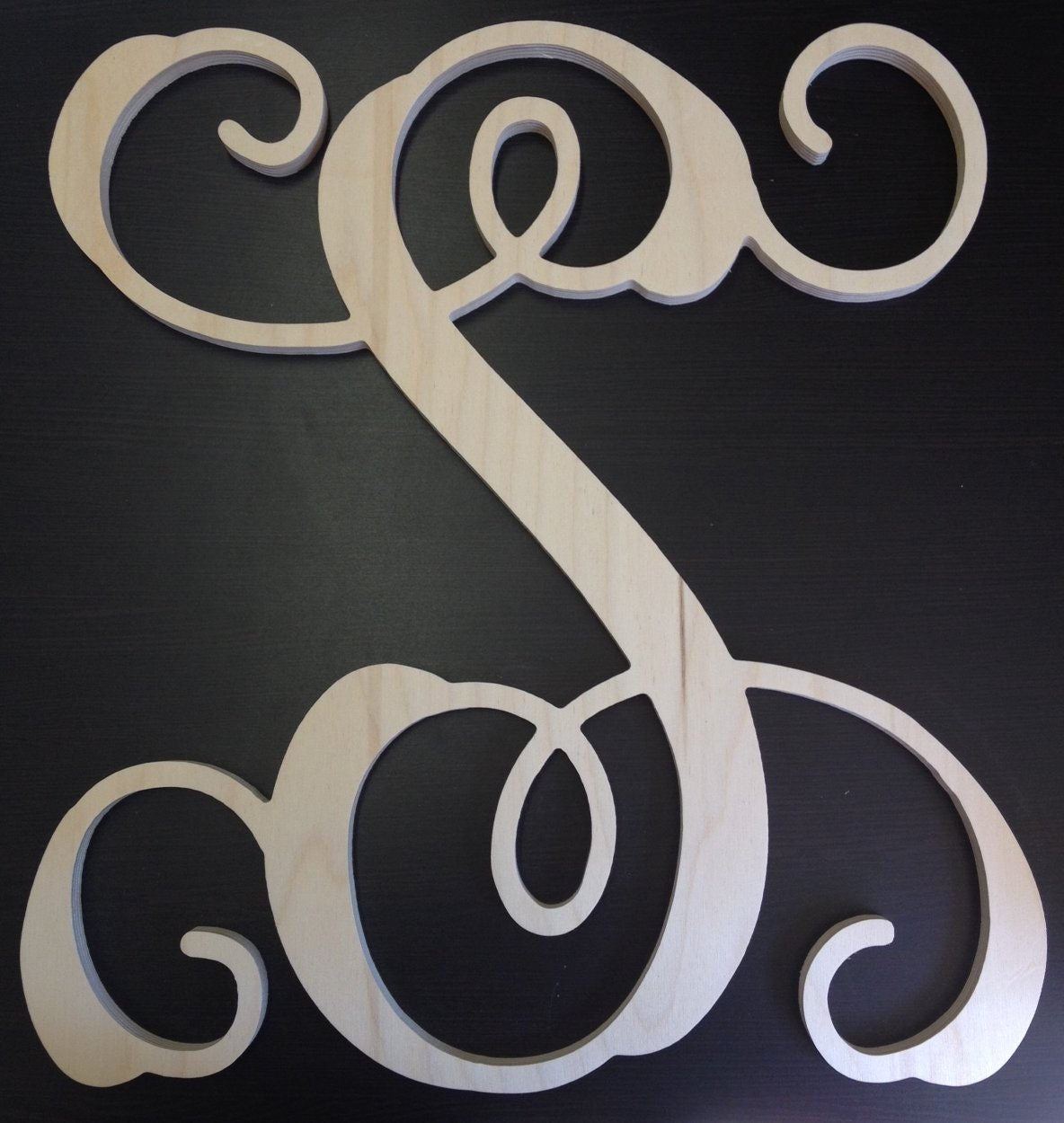 12 inch Script cursive letter - Wedding wall decor