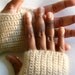 Fingerless Gloves 4 Pairs, Pure Alpaca, Crochet, 6 Natural Color Options, free Shipping to us, can, AUS, NZ
