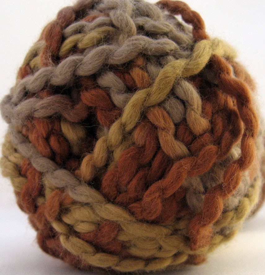 Organic Cotton Yarn Lion Brand Nature's Choice Mocha, Variegated Earth Tone