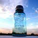 Mason Jar Solar Light Antique Blue Half Gallon Perfect Mason