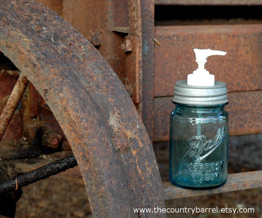 DIY Authentic Zinc Mason Jar Soap Dispenser Lid