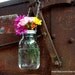 Mason Jar Lanterns Hanging Tea Light Luminaries - Set of 2