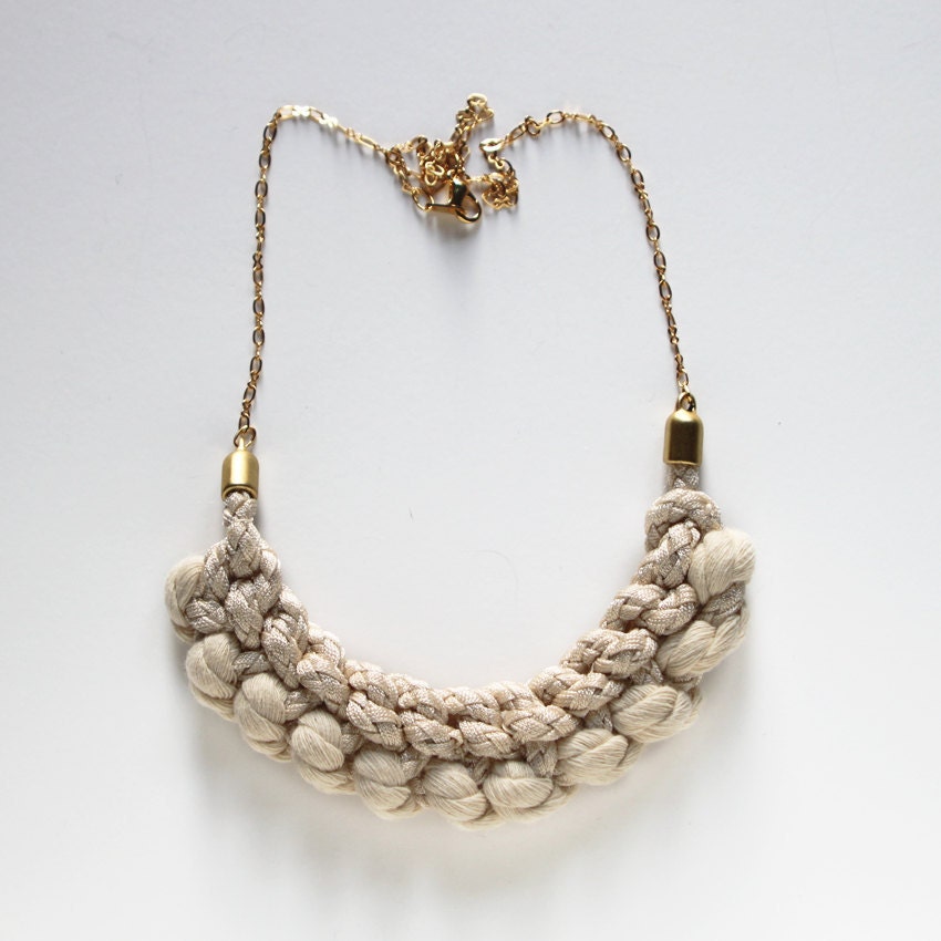 Ivory rope necklace