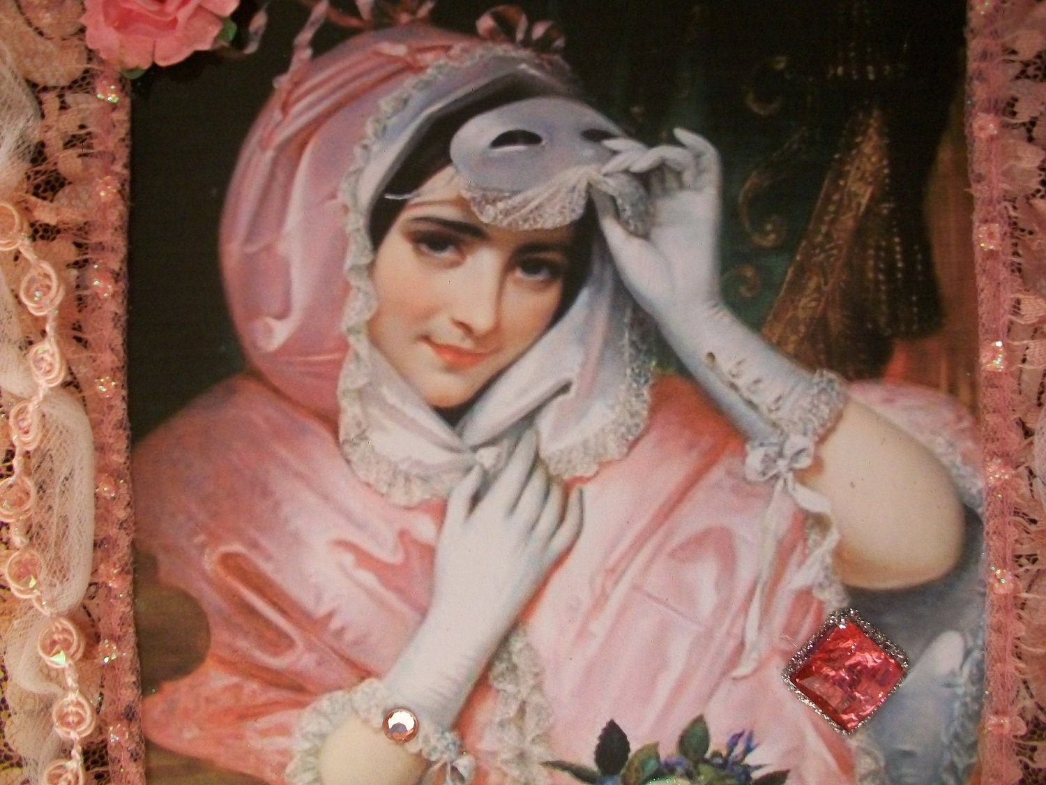 Woman With Mask Photo Album
