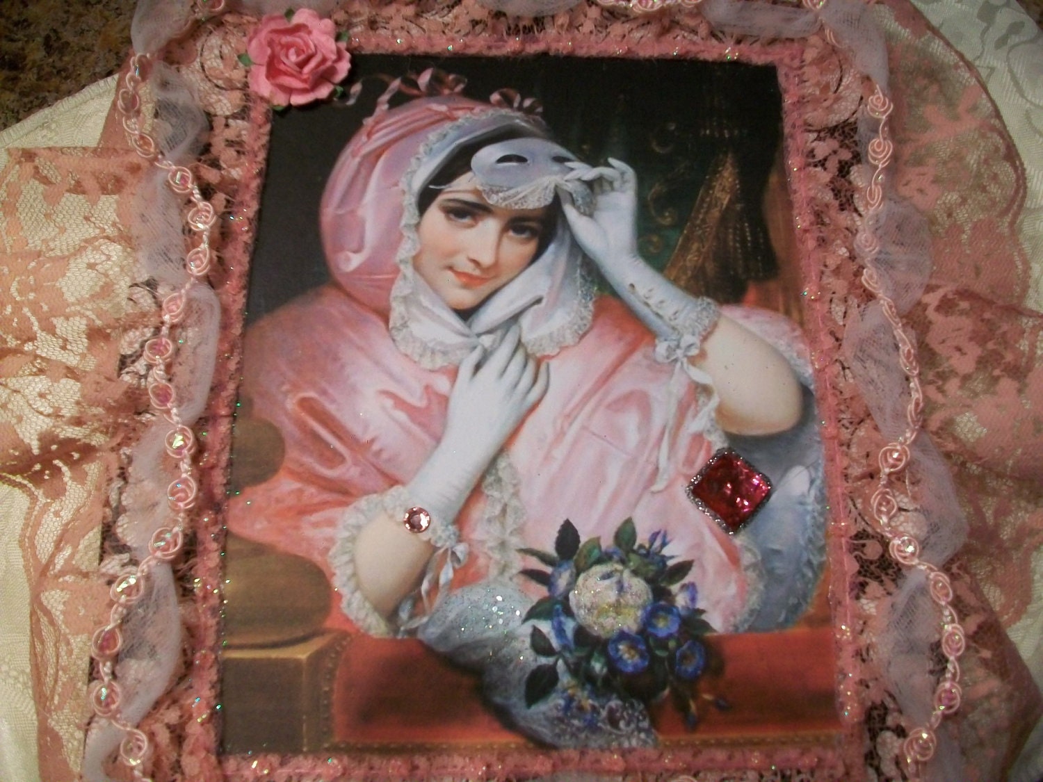 Woman With Mask Photo Album