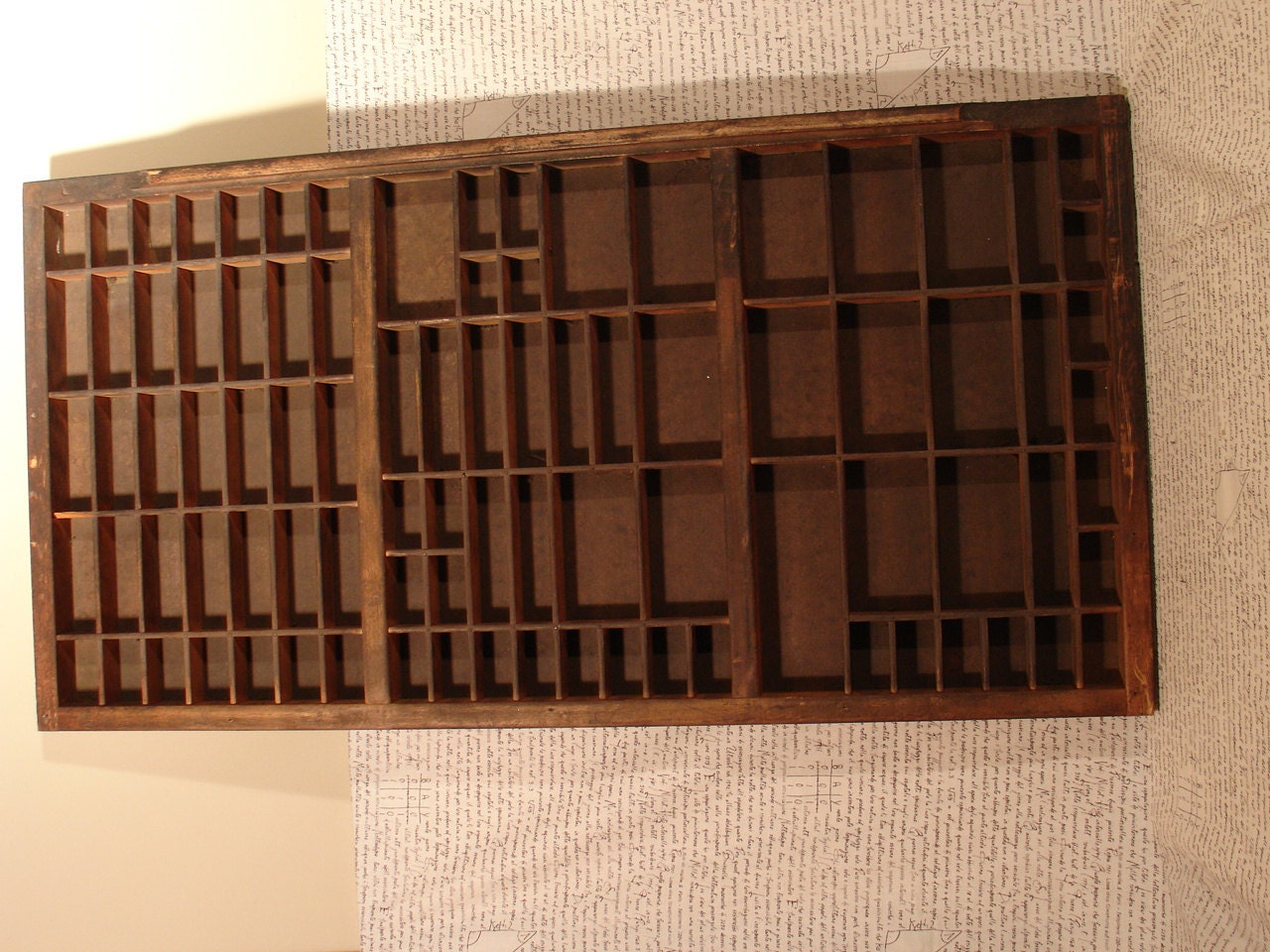 Vintage Printer Press Tray for Letters
