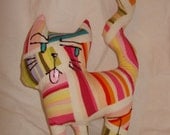 Plush Manga cat Lemon cute stuffed animal plushie cotton humor funny