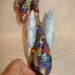Plush monster ooak Fairy dog unique fabric art doll