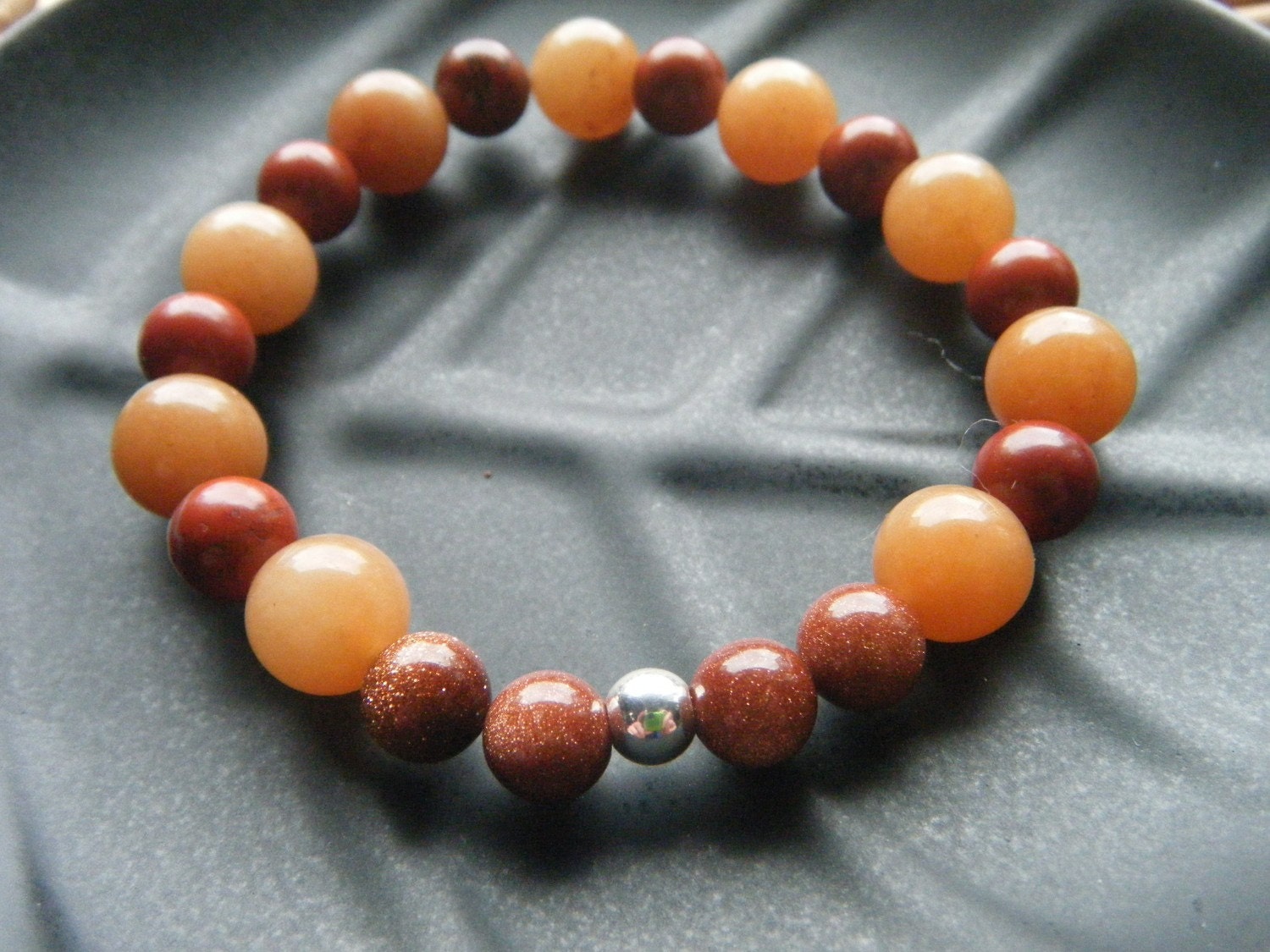Light & Soul -inspirational crystal gemstone bracelet boho yoga zen