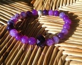 Light & Joy -inspirational crystal gemstone bracelet-boho yoga zen chakra balancing