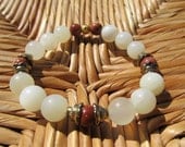 Balance & Harmony- inspirational crystal gemstone bracelet boho yoga zen