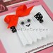 Halloween Ghost Ribbon Sculpture Bow / ghost air clip