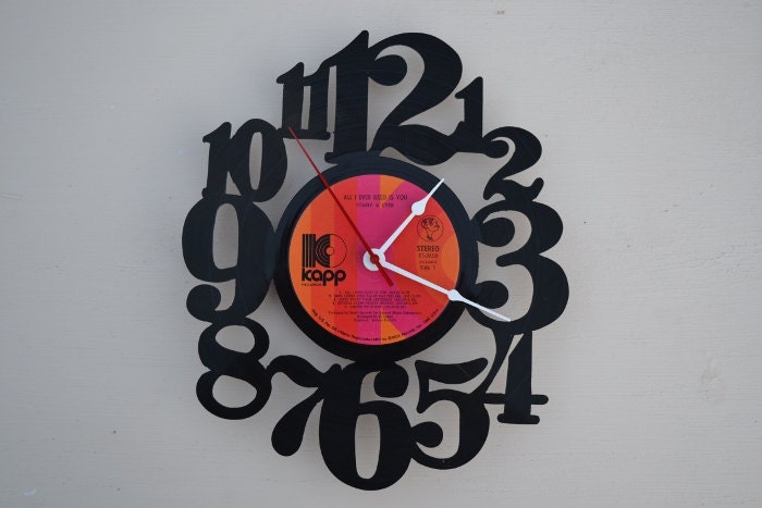 Vinyl Record Album Wall Clock (artist is Cher)
