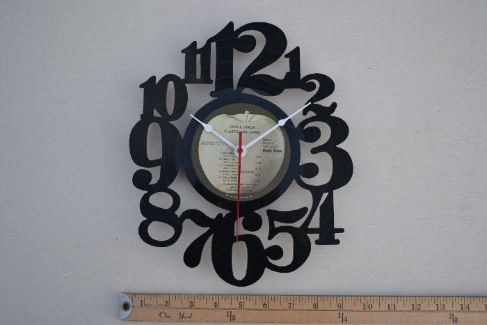 Vinyl Record Clock Album Wall Clock (artist is John Lennon)