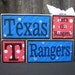 Wooden Blocks - TEXAS RANGERS - Baseball