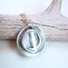 Owl moon wax seal pendant made from recycled silver, custom made to order