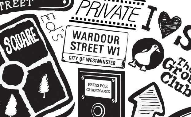 Best of Soho limited edition screenprint // London Letters series