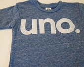 uno Birthday Tee Organic Shirt Blend first birthday shirt first birthday shirt