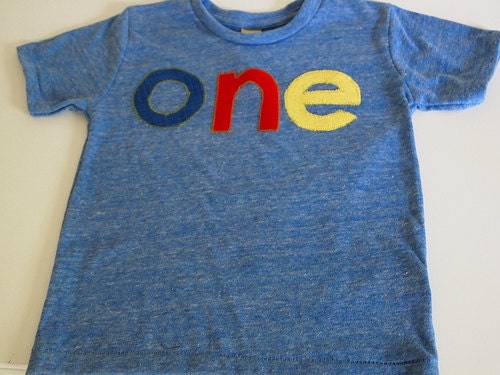 lowercase Primary Colors Birthday Tee Organic Shirt Blend first birthday shirt photo prop