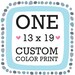 Any 13 x 19 art print with FREE color customization