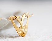 Brass Swallow Necklace Swooping Swallow Charm Bird Necklace Gold Bird Flying Swallow Jewelry - N214