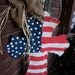 Burlap Cross Burlap Door Hanger American Flag